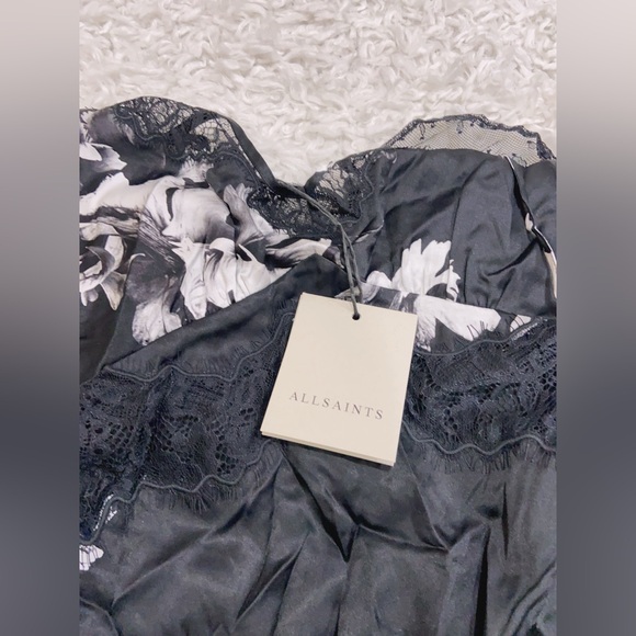NWT $429 AllSaints Jasmine Floral Print Dress - Picture 12 of 13